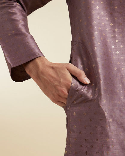 Diwas Men Opulent Purple Elegance Kurta