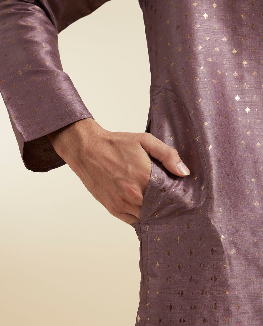 Diwas Men Opulent Purple Elegance Kurta