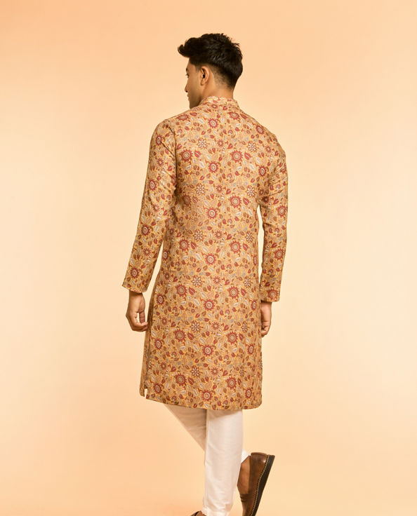 Diwas Men Mustard Mystique Kurta