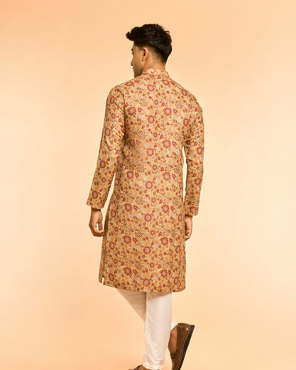 Diwas Men Mustard Mystique Kurta