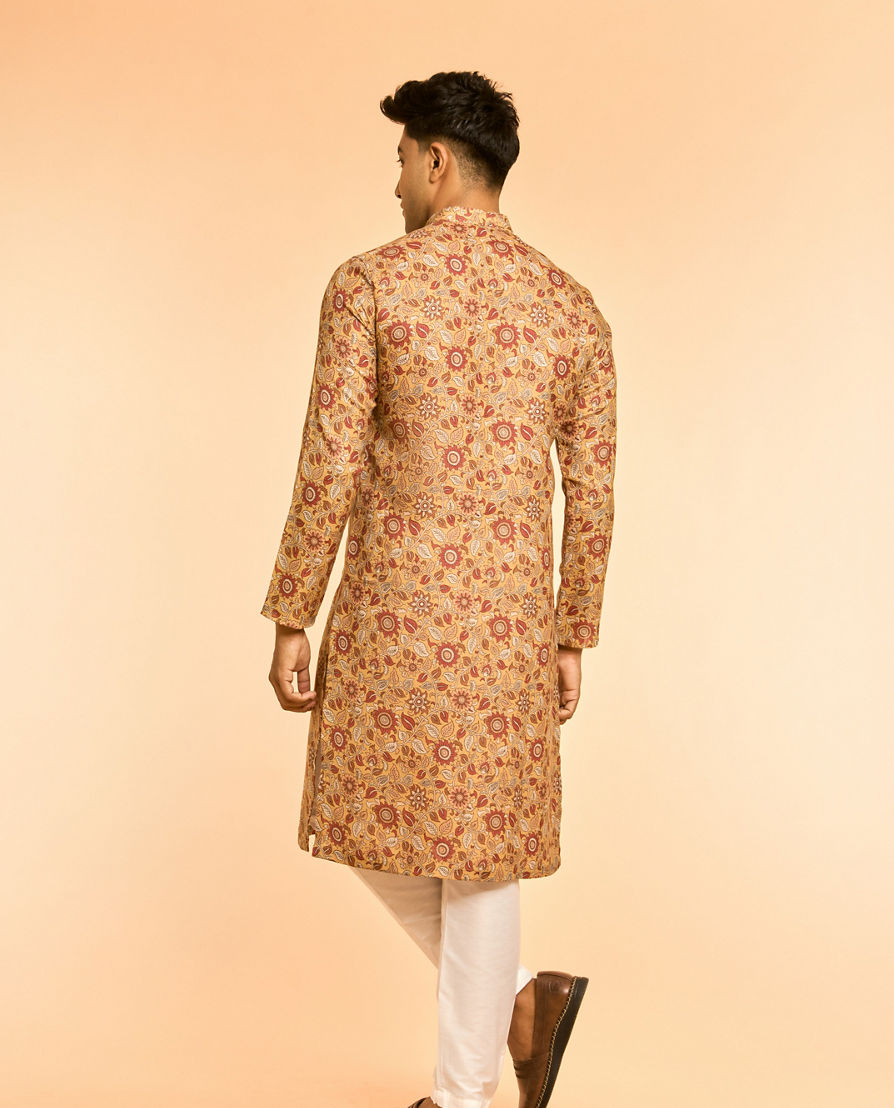 Diwas Men Mustard Mystique Kurta