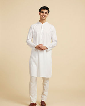 Diwas Men Immaculate White Elegance Kurta