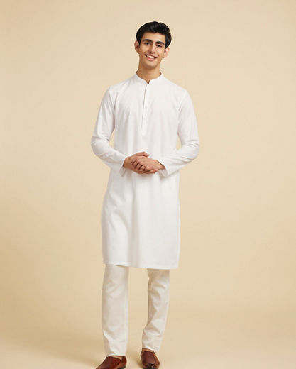Diwas Men Immaculate White Elegance Kurta