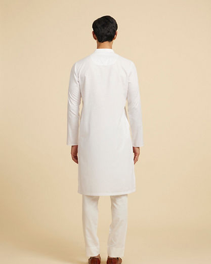 Diwas Men Immaculate White Elegance Kurta