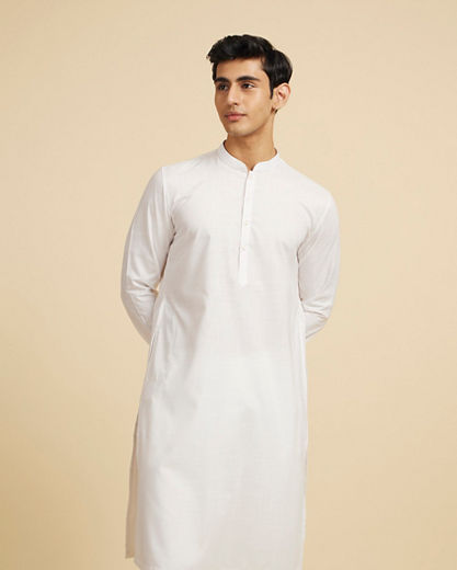 Diwas Men Immaculate White Elegance Kurta