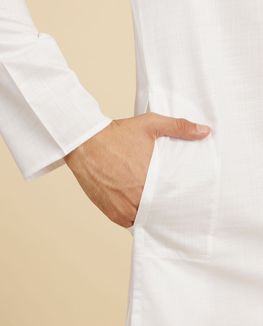 Diwas Men Immaculate White Elegance Kurta