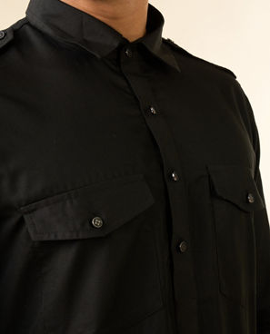 Diwas Men Black Blended Cotton Pathani Kurta