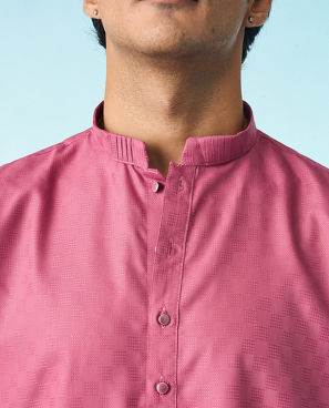 Diwas Men Dusty Pink Royal Splendour Kurta Pajama