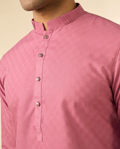Diwas Men Dusty Pink Elegance Kurta