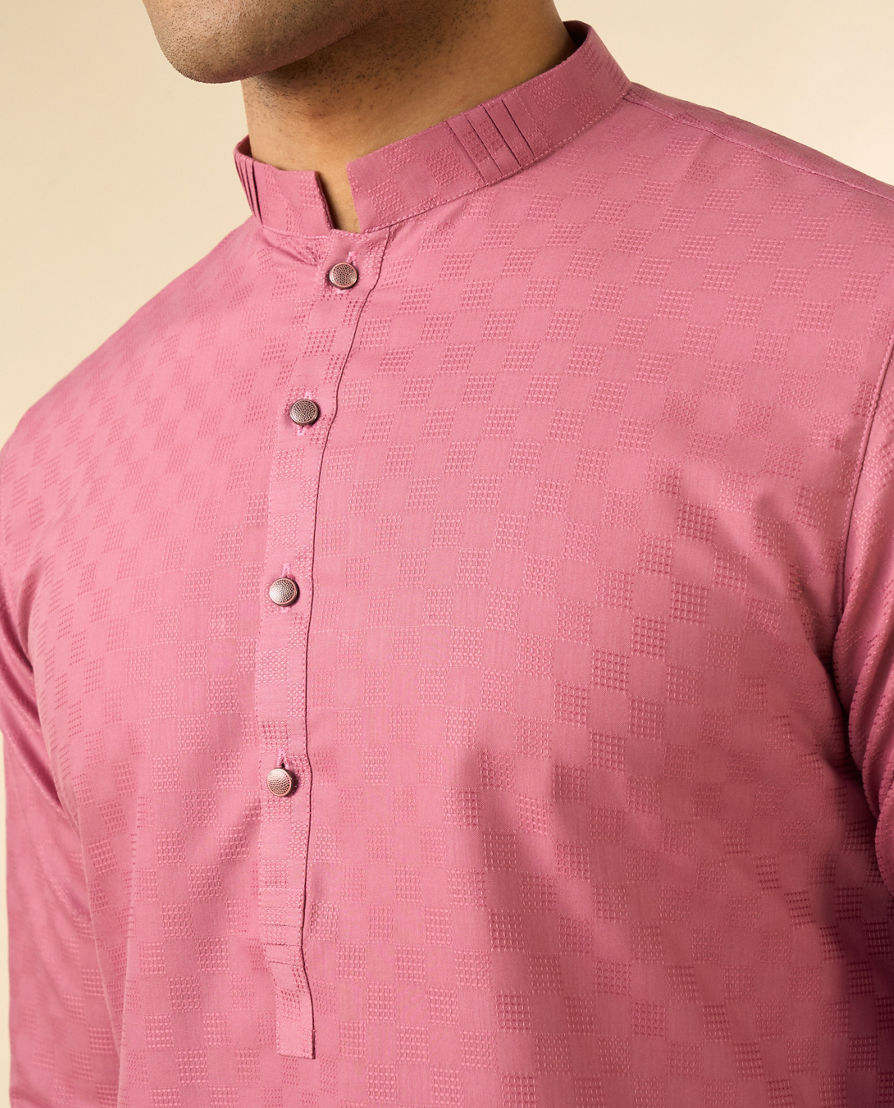 Diwas Men Dusty Pink Elegance Kurta