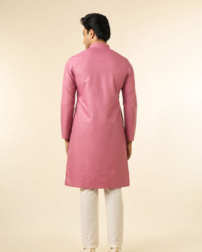 Diwas Men Dusty Pink Elegance Kurta