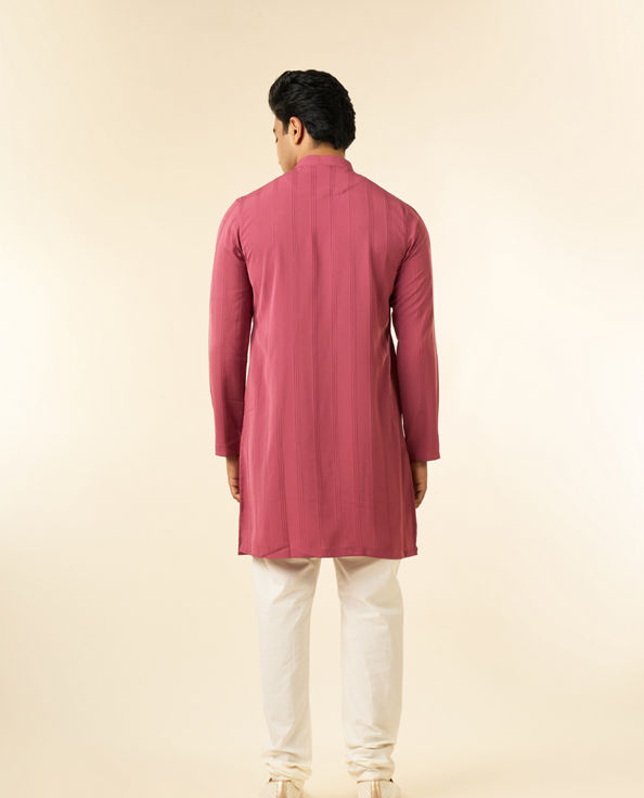 Diwas Men Resplendent Dusty Pink Kurta