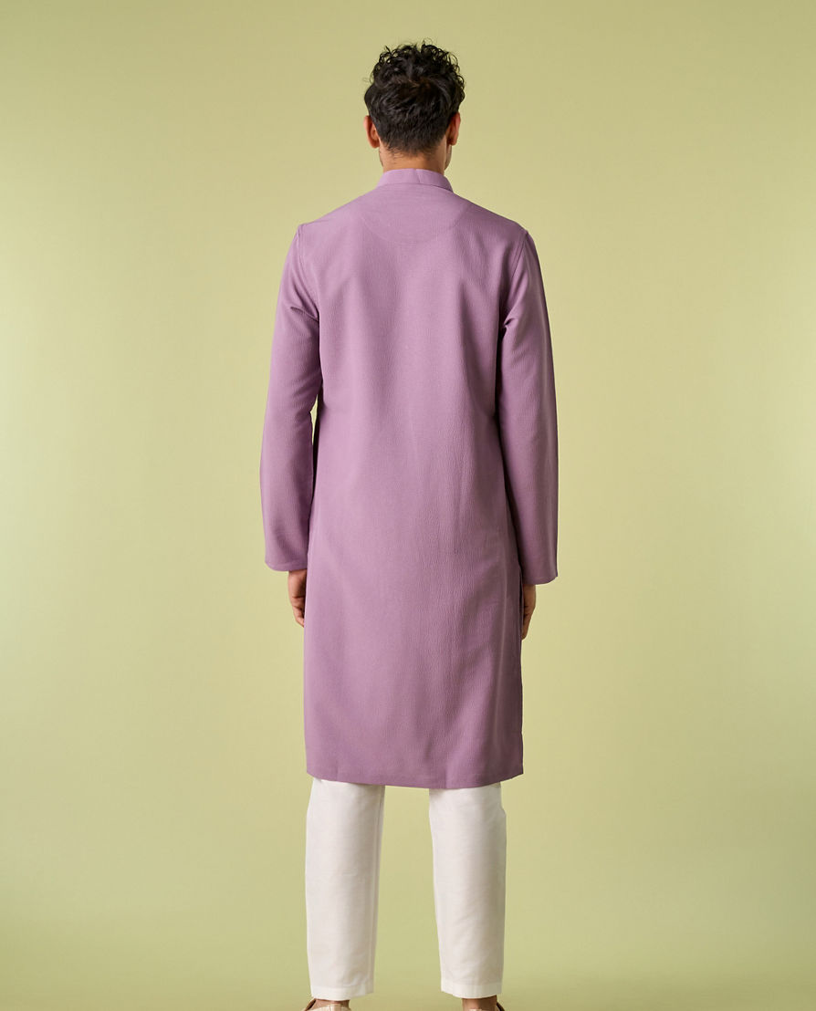 Diwas Men Lilac Reverie Spandex Kurta