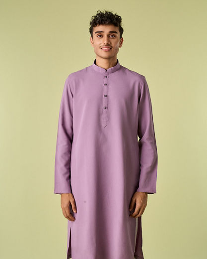 Diwas Men Lilac Reverie Spandex Kurta