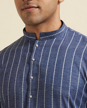 Diwas Men Blue Radiance Kurta