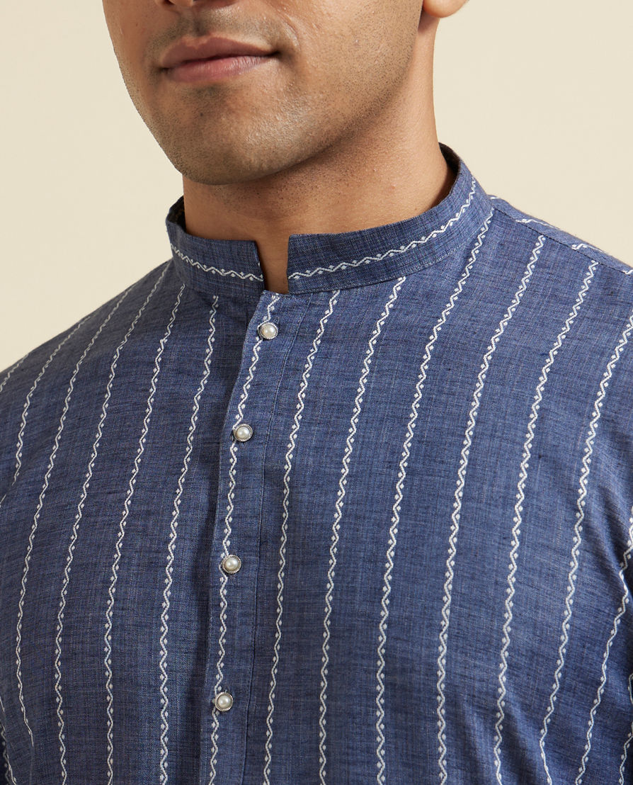 Diwas Men Blue Radiance Kurta