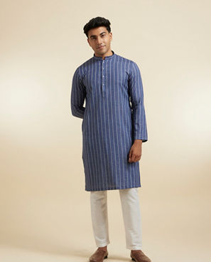 Diwas Men Blue Radiance Kurta
