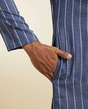 Diwas Men Blue Radiance Kurta
