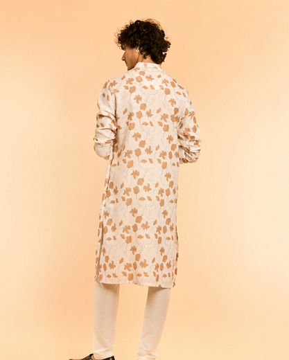 Diwas Men Elegant Cream Kurta