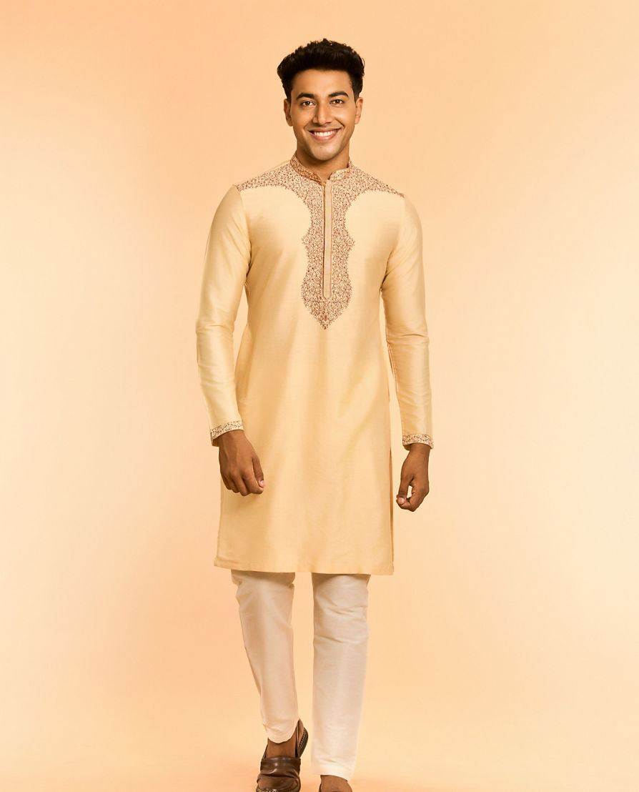 Diwas Men Beige Charm Kurta