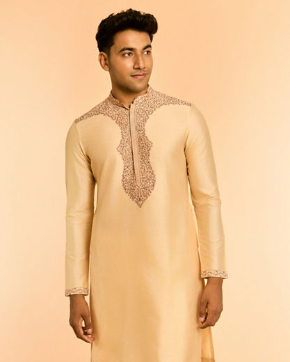 Diwas Men Beige Charm Kurta