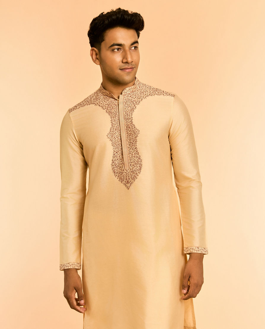 Diwas Men Beige Charm Kurta