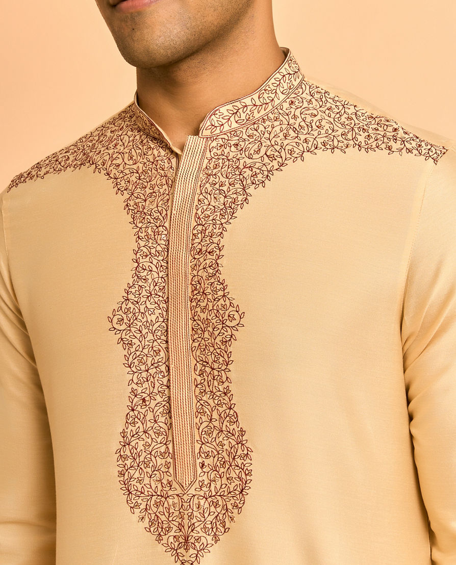 Diwas Men Beige Charm Kurta