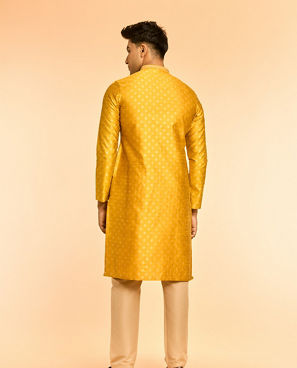 Diwas Men Mustard Mellow Kurta