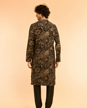 Diwas Men Black Elegance Kurta