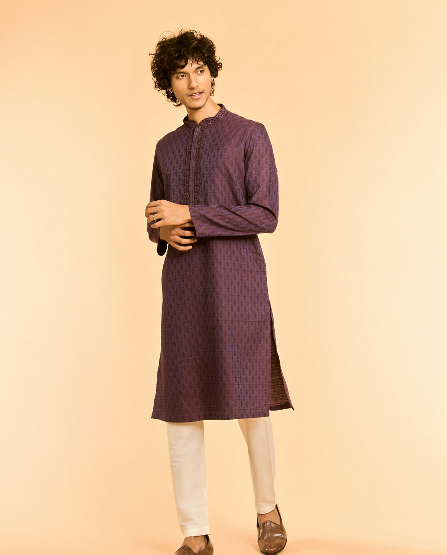Diwas Men Luscious Purple Dreams Kurta