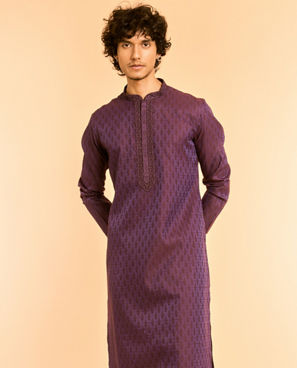 Diwas Men Luscious Purple Dreams Kurta