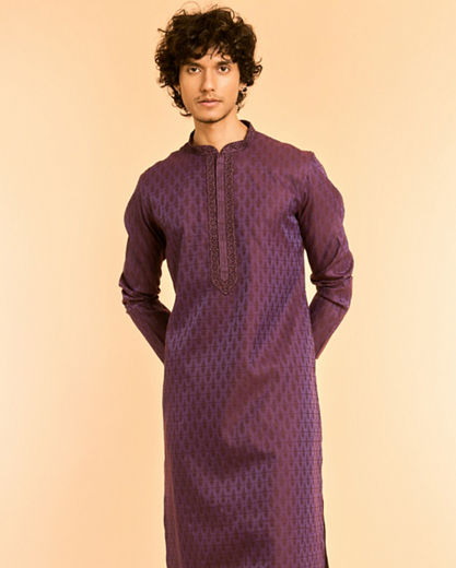 Diwas Men Luscious Purple Dreams Kurta