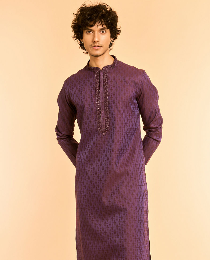 Diwas Men Luscious Purple Dreams Kurta