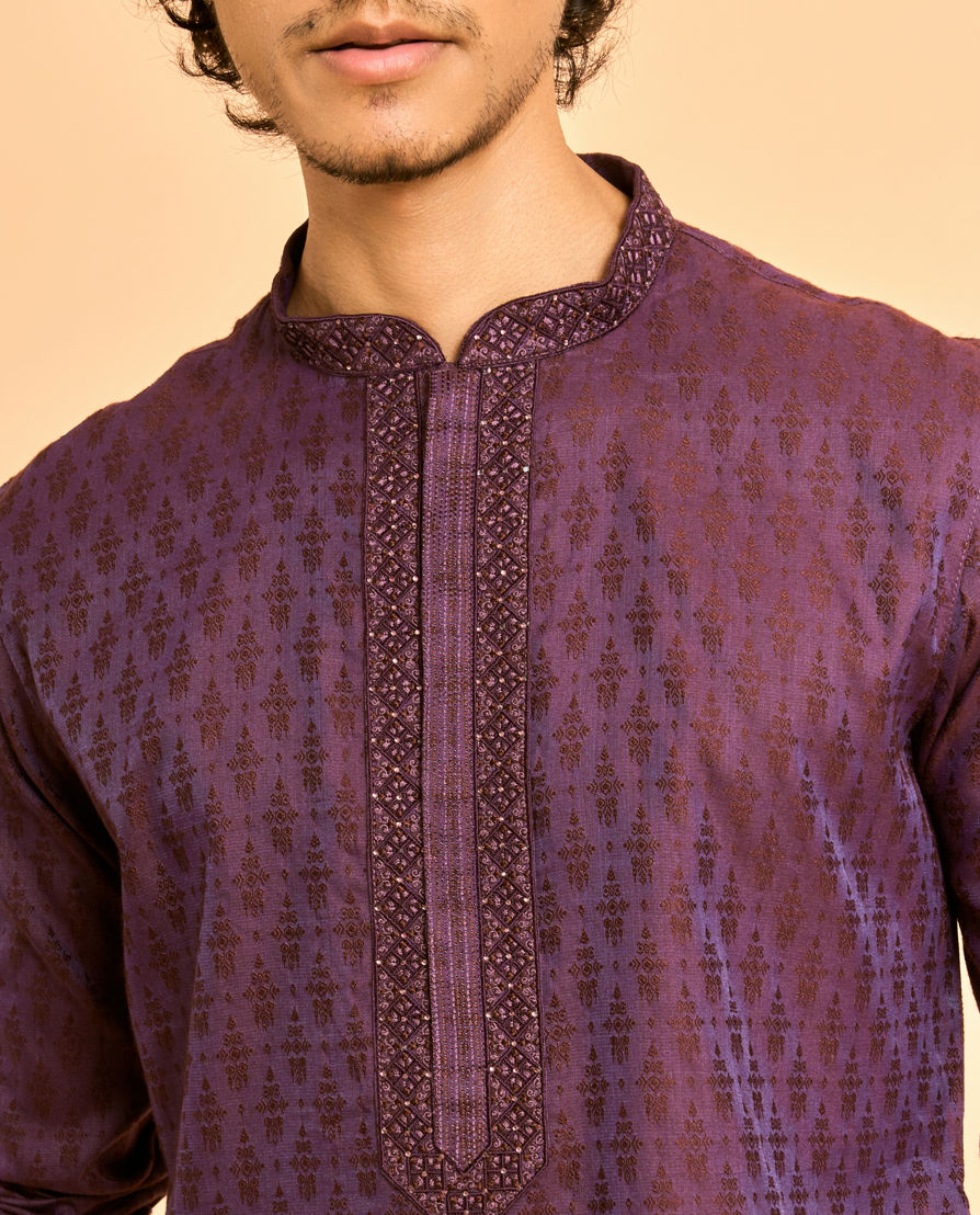 Diwas Men Luscious Purple Dreams Kurta
