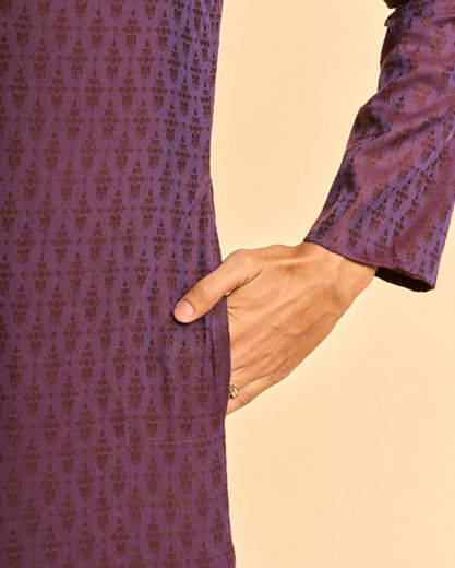 Diwas Men Luscious Purple Dreams Kurta