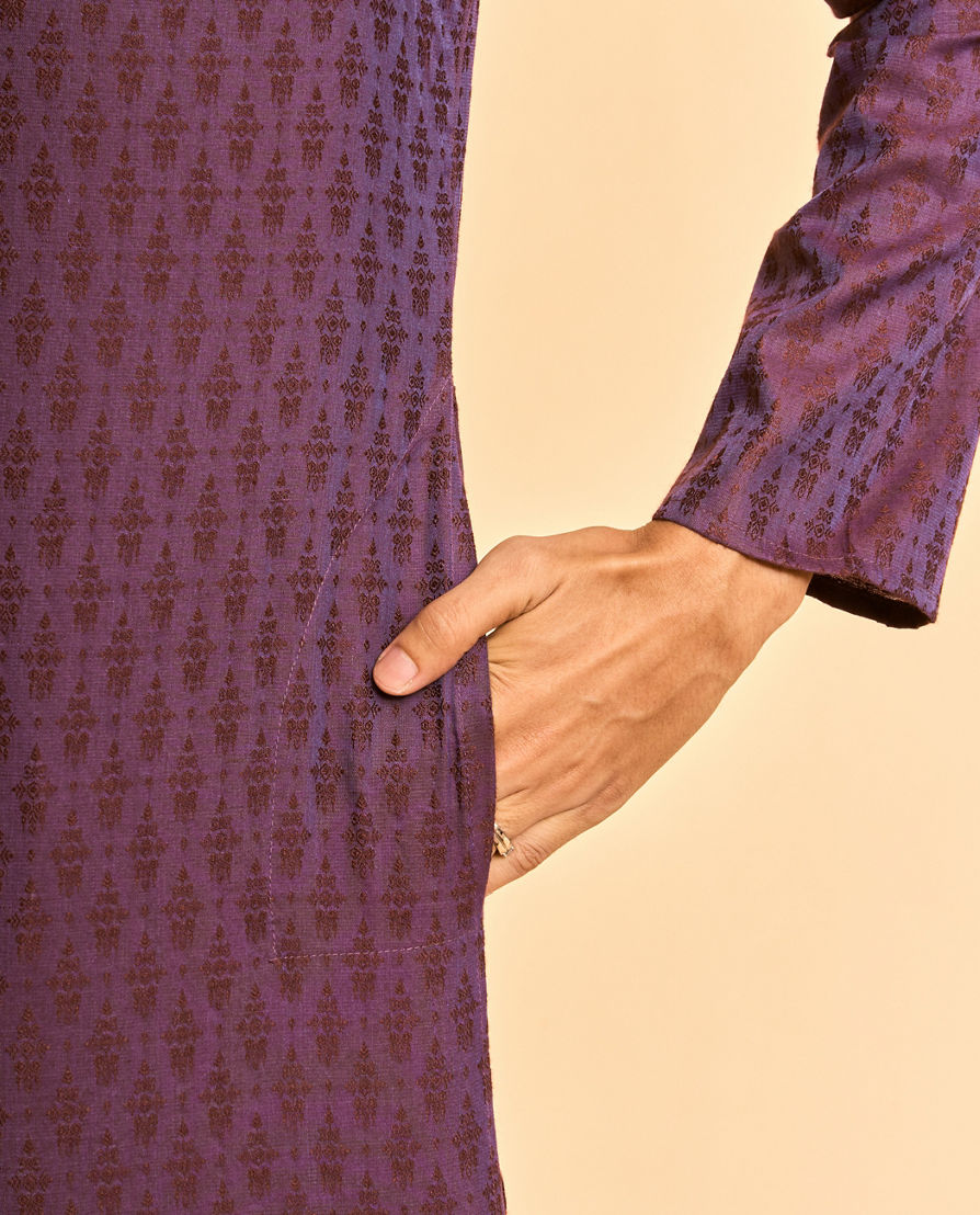 Diwas Men Luscious Purple Dreams Kurta