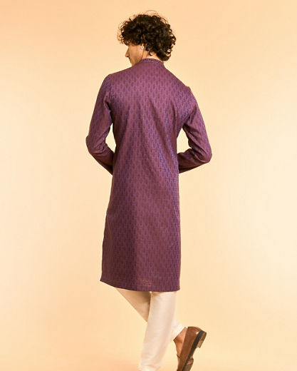 Diwas Men Luscious Purple Dreams Kurta
