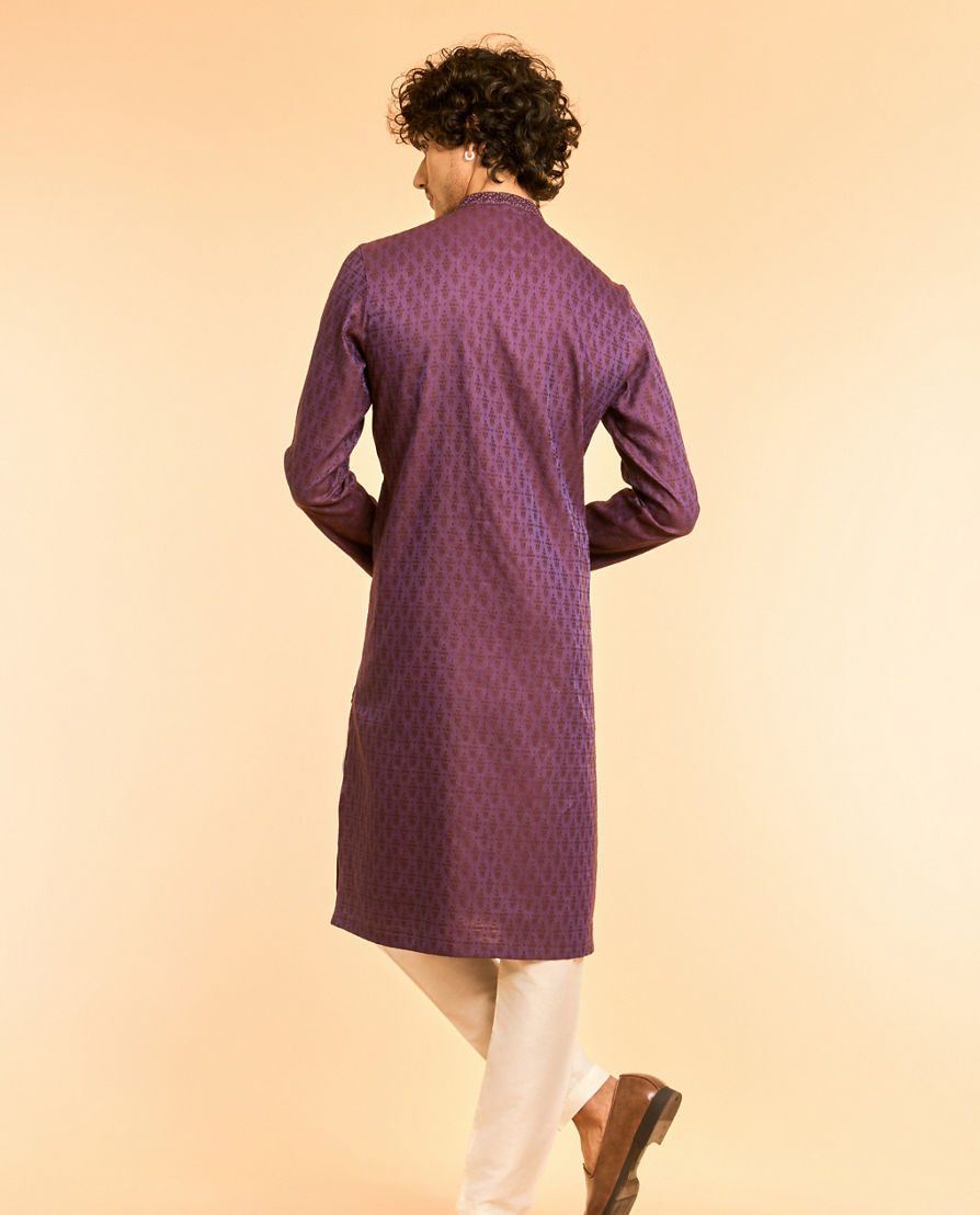 Diwas Men Luscious Purple Dreams Kurta