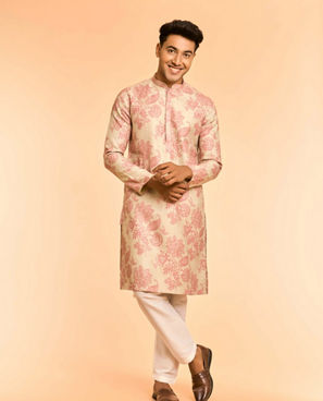 Diwas Men Pista Green Enchantment Kurta