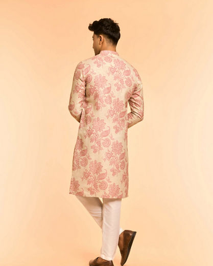 Diwas Men Pista Green Enchantment Kurta