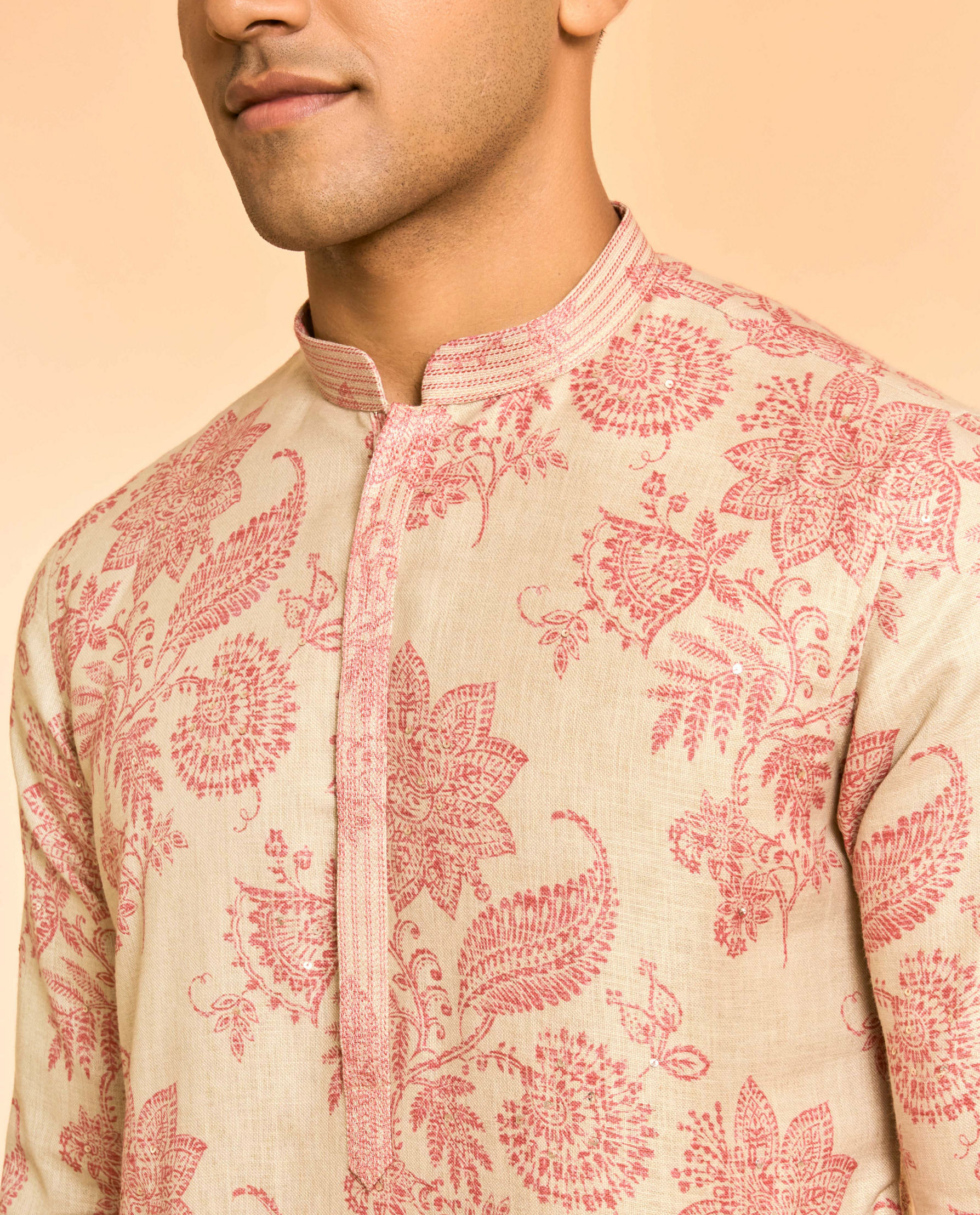 Diwas Men Pista Green Enchantment Kurta