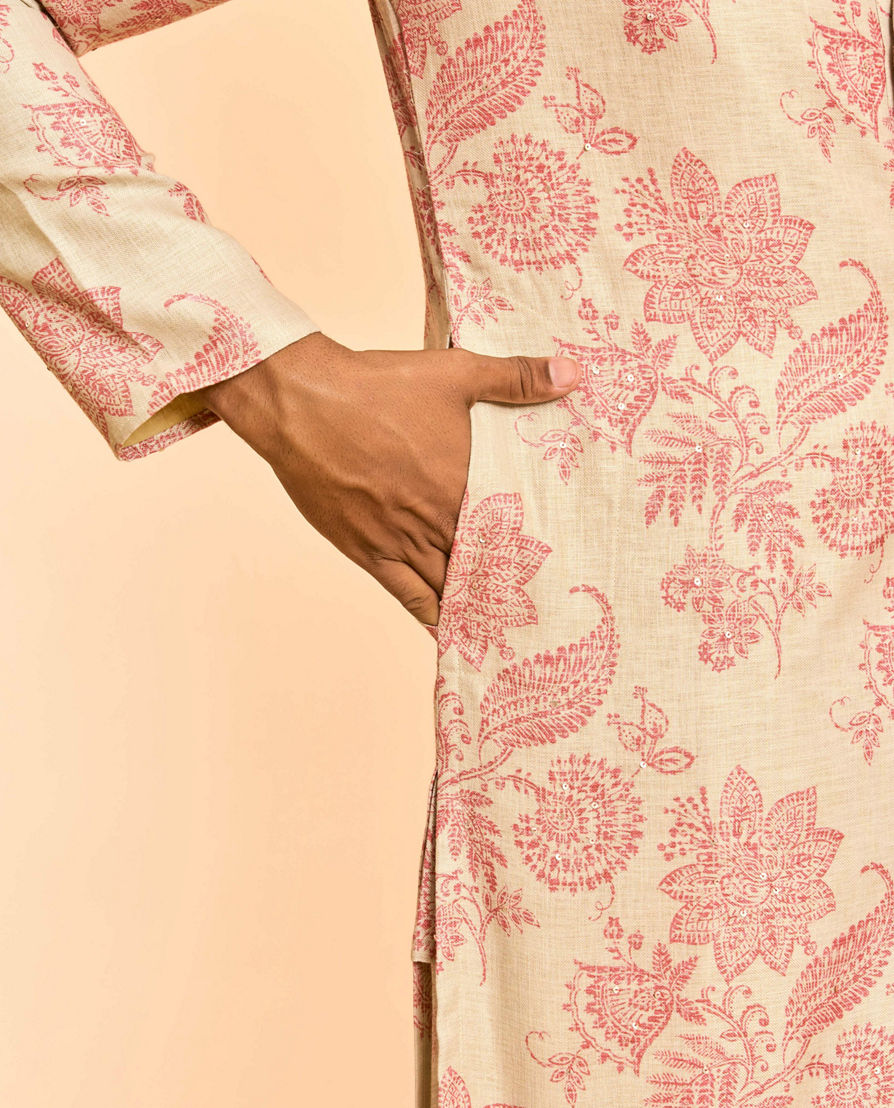 Diwas Men Pista Green Enchantment Kurta