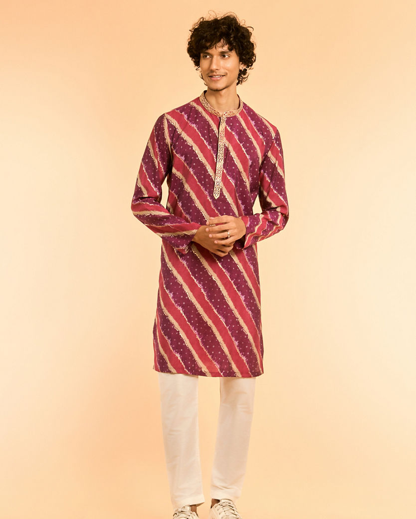 Diwas Men Purple Delight Kurta