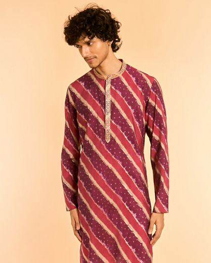Diwas Men Purple Delight Kurta