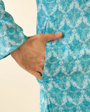 Diwas Men Emerald Spark Kurta