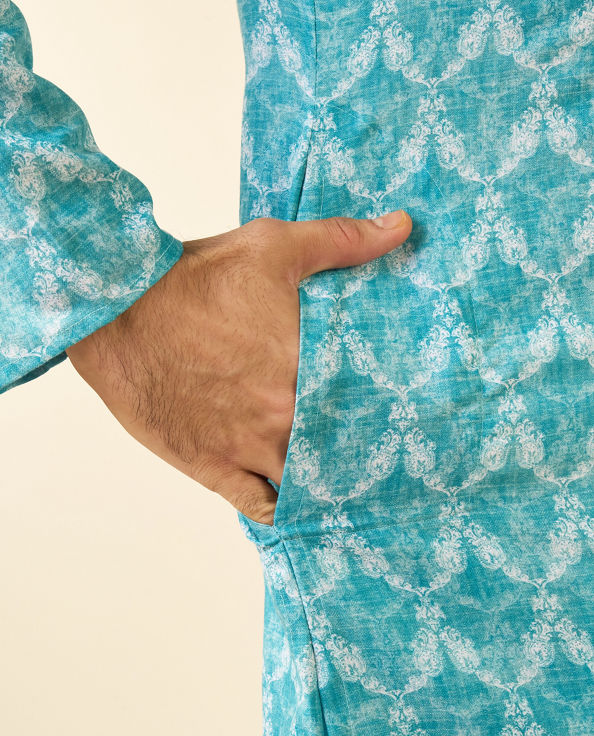 Diwas Men Emerald Spark Kurta