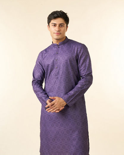Diwas Men Purple Majesty Festive Kurta