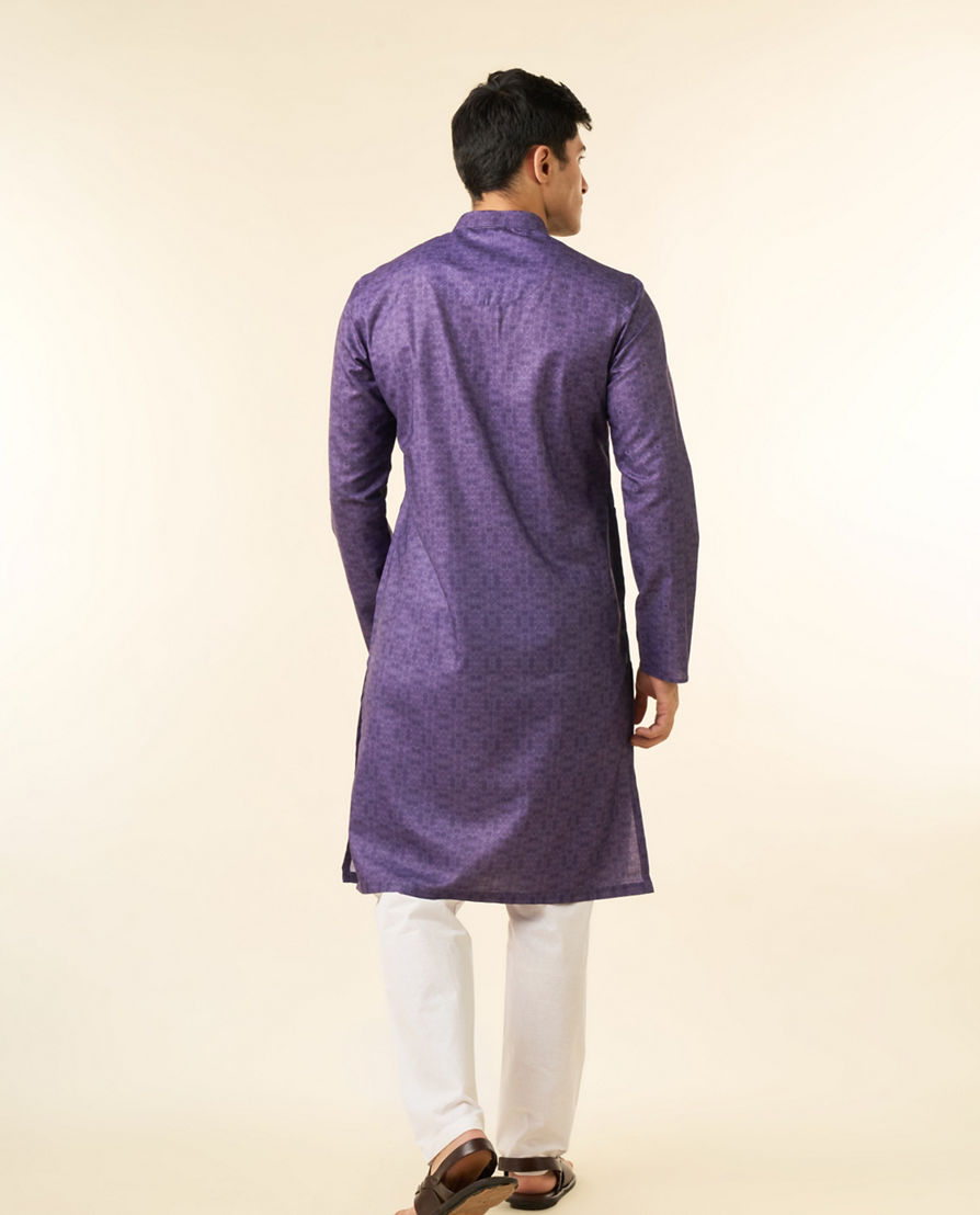 Diwas Men Purple Majesty Festive Kurta