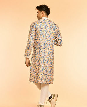 Diwas Men Mustard Blaze Party Kurta