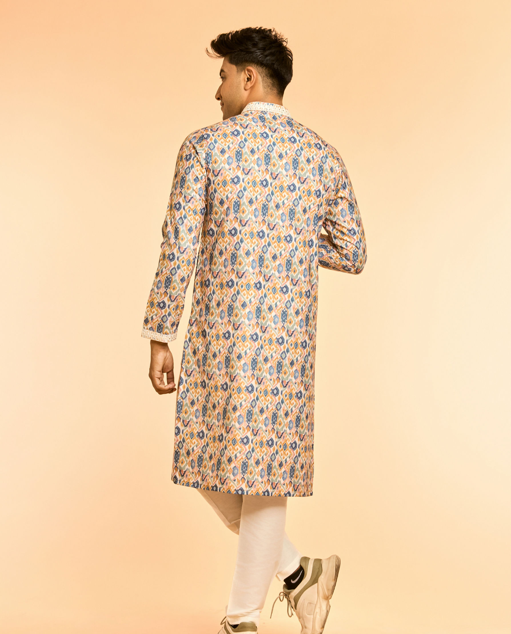 Diwas Men Mustard Blaze Party Kurta
